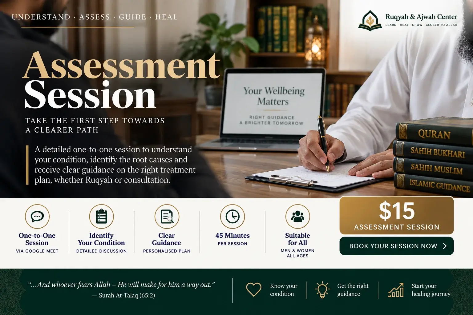Online Assessment Session – Private 45-Minute Consultation