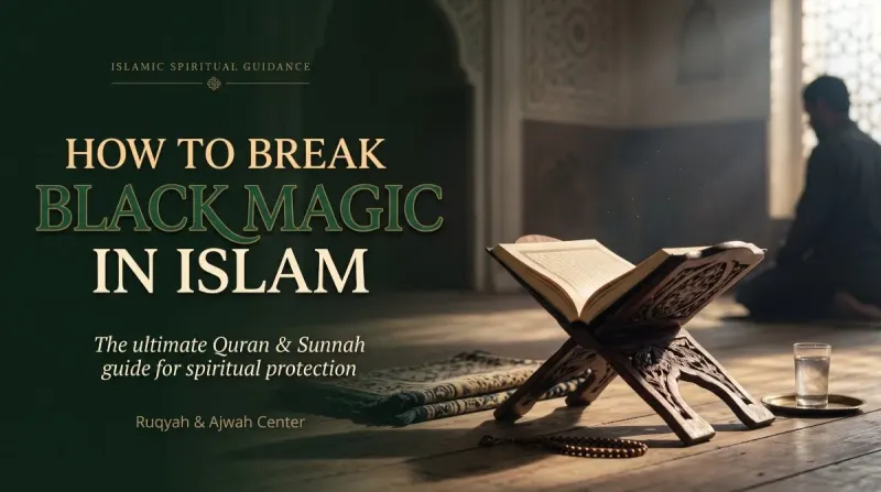 Open Quran illustrating how to break black magic in Islam.