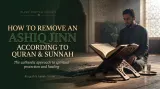 Man sitting beside a Quran while seeking Islamic guidance on ashiq jinn